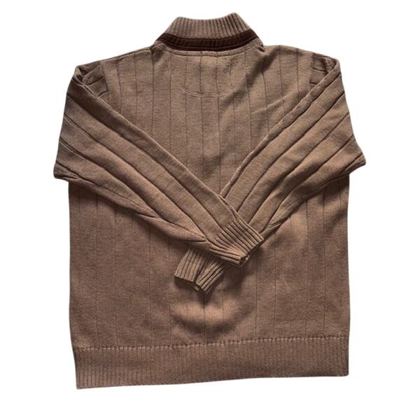 Johnston & Murphy Men's Golf/Ski 1/4 Zip Cable Knit Sweater SZ M - Picture 2 of 8